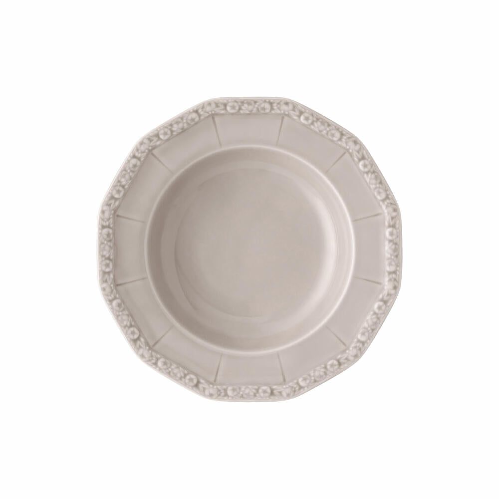 Rosenthal Suppenteller Maria Pale Orchid, Porzellan, Grau, 23 cm, 10430-407168-10323