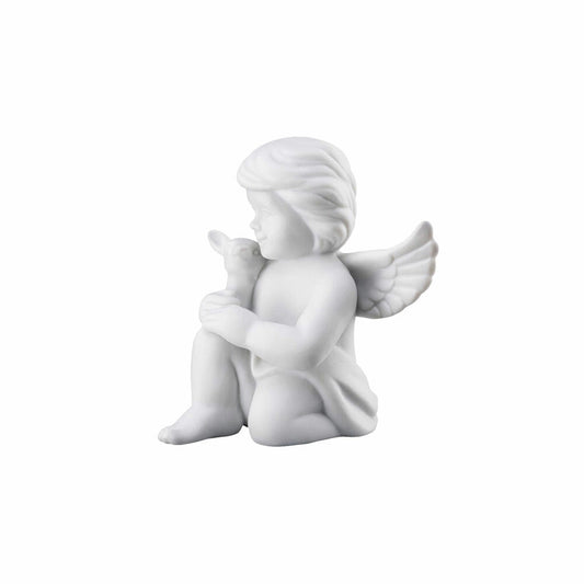 Rosenthal Dekofigur Engel mit Bambi, Porzellan, Weiß, 6 cm, 69054-000102-90533