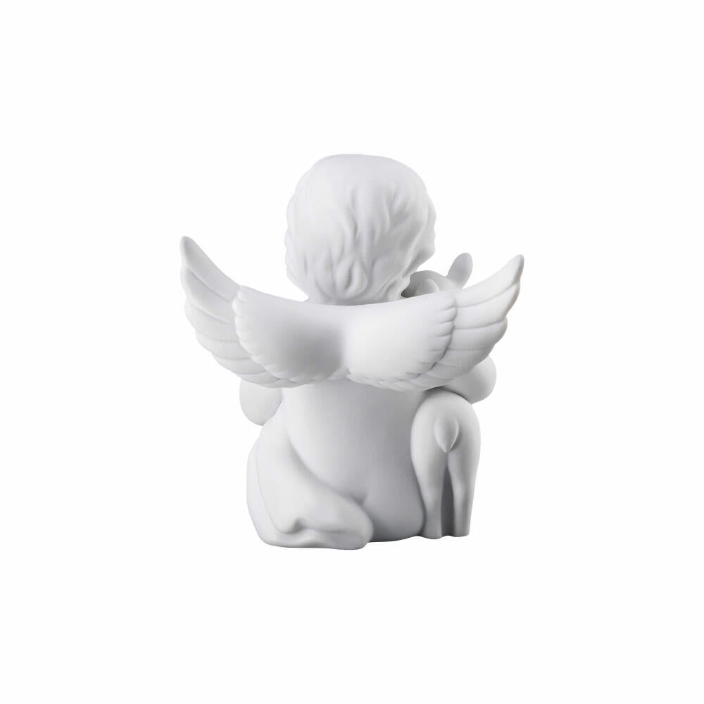 Rosenthal Dekofigur Engel mit Bambi, Porzellan, Weiß, 10 cm, 69055-000102-90533