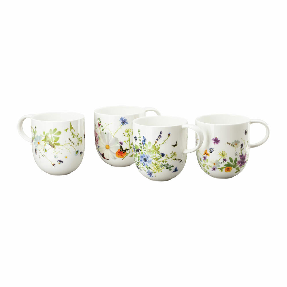 Rosenthal Henkelbecher-Set Brillance Grand Air 4-tlg., Bone China, Mehrfarbig, 340 ml, 10530-405114-28321