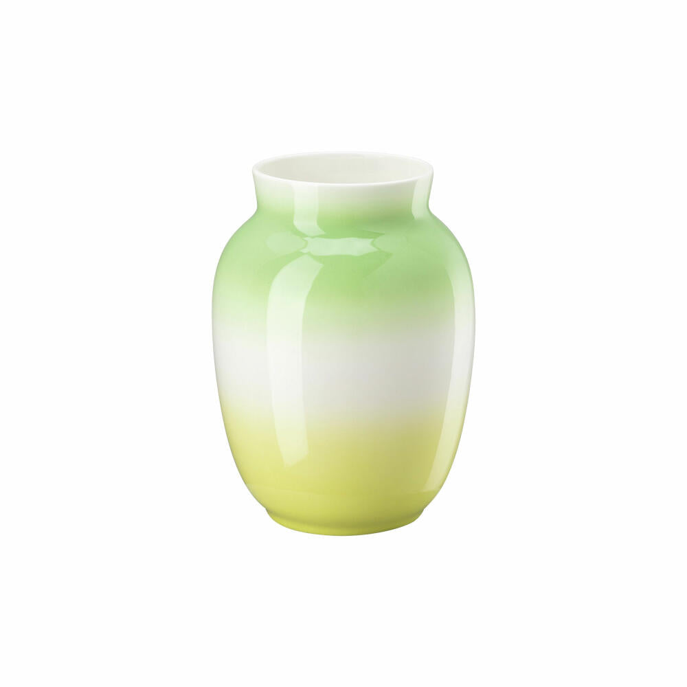 Rosenthal Vase Balance Lime, Dekovase, Bone China, Mehrfarbig, 20 cm, 69204-321652-26020