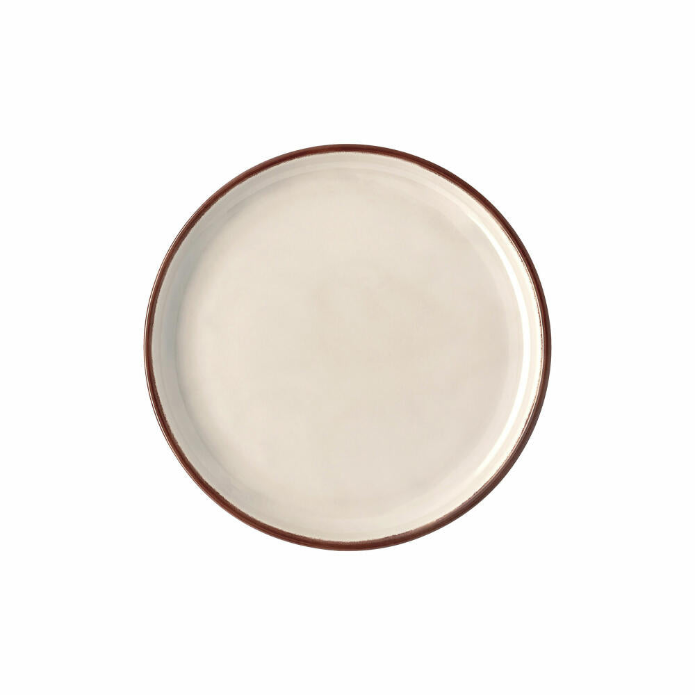 Rosenthal Teller Profi Casual Shell flach 22 cm, Porzellan, Grau-Braun, 22 cm, 10660-405404-10862