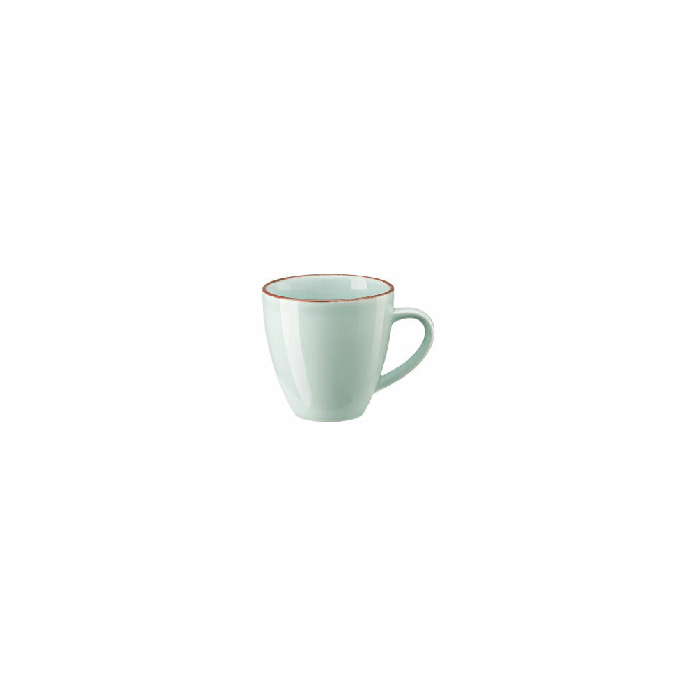 Rosenthal Henkelbecher Profi Casual Mint, Porzellan, Grün-Braun, 350 ml, 10660-405406-15505