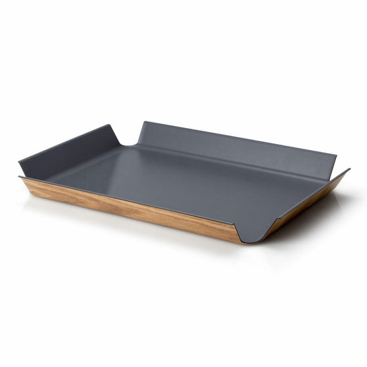 Continenta Non-Slip Tray, Serving Tray, Wood Paper Fiber, Grey, 54.5 x 40 cm, 2940