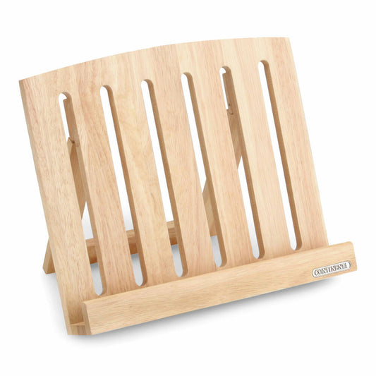 Continenta cookbook holder, bookend, book holder, book stand, cookbook stand, rubberwood, 3035