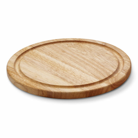Continenta steak plate round, cutting board, steak plate, serving board, wooden board, rubberwood, Ø 25 cm, 30602