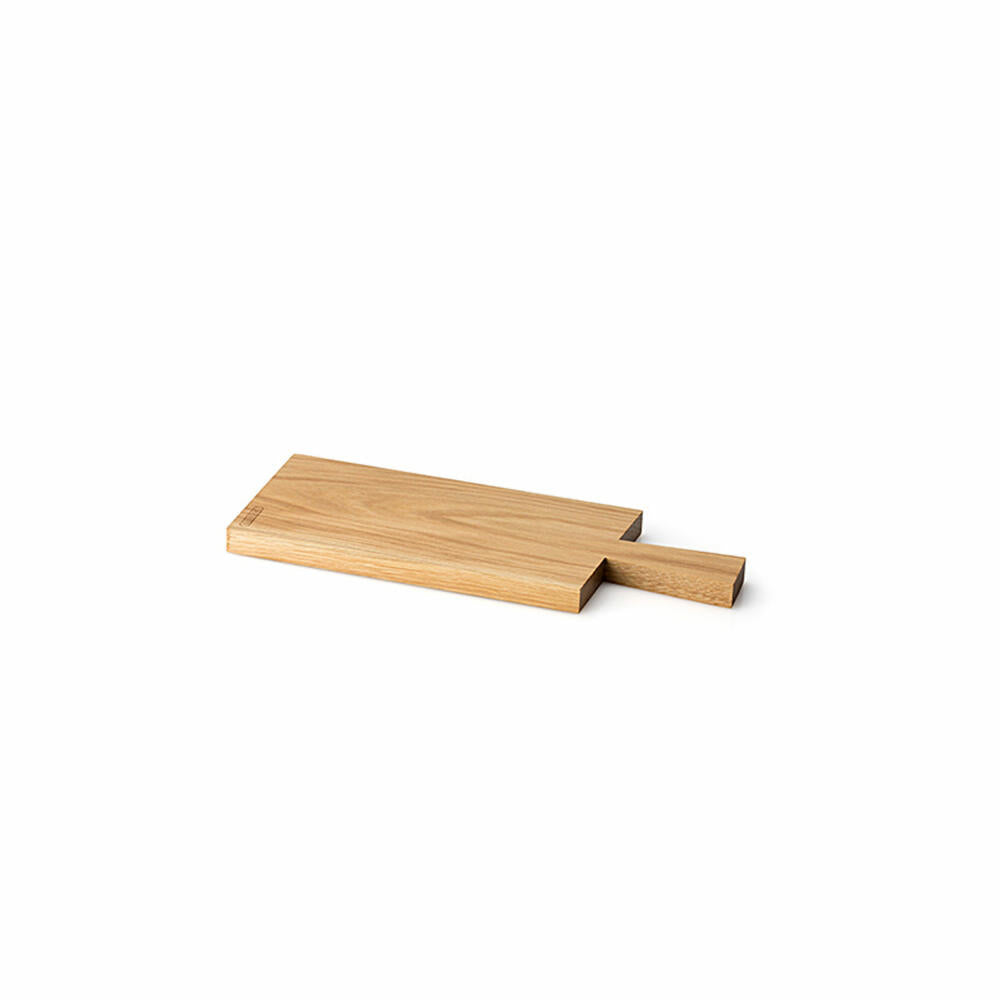Continenta Schneidebrett, mit Griff, Servierbrett, Küchenbrett, Holzbrett, Eichenholz, 39 x 17 cm, 4102