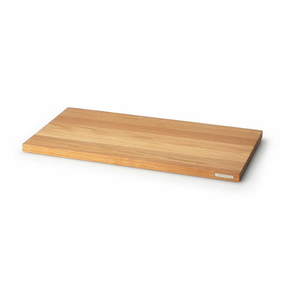 Continenta Schneidebrett, Servierbrett, Küchenbrett, Holzbrett, Eichenholz, 54 x 29 cm, 4109