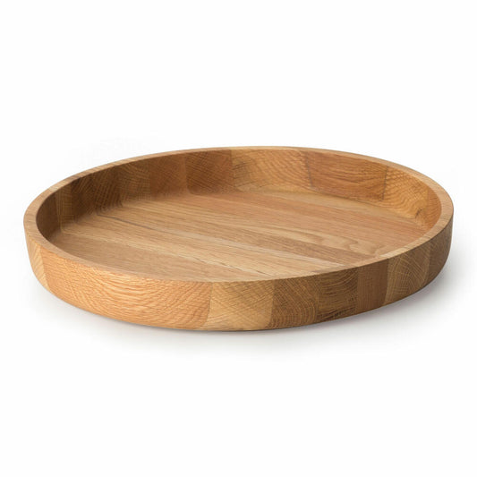 Continenta bowl, serving bowl, bowl, bread bowl, fruit bowl, wooden bowl, oak wood, Ø 38 x 5.4 cm, 4135