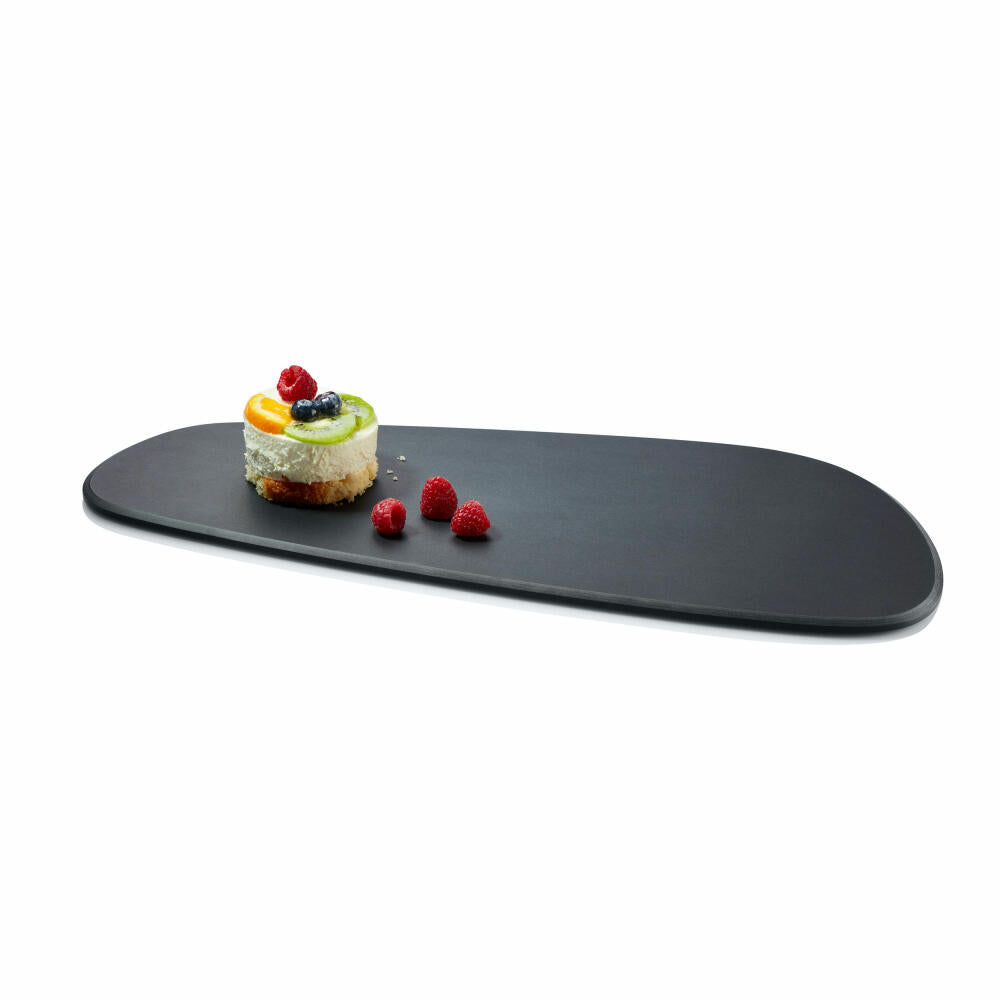 Continenta cutting board Duracore, kitchen board, serving board, cheese board, wood paper fiber, black, 49 x 20.7 cm, 5324