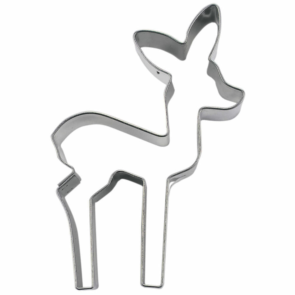 Städter Ausstecher Rehkitz, Ausstechform, Plätzchenform, Keks, Plätzchen, Edelstahl, 6 cm, 076204