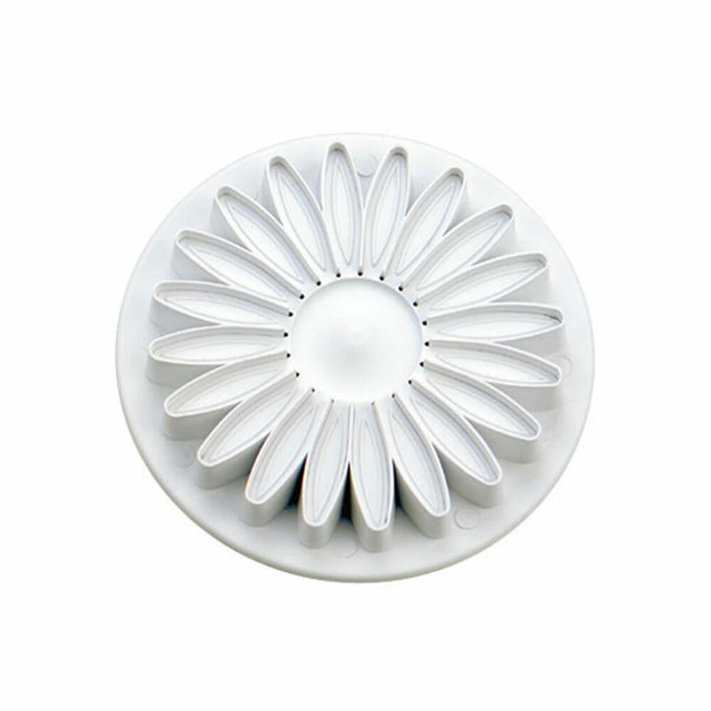 Städter professional cookie cutter with ejector sunflower gerbera, cookie cutter, fondant, marzipan shape, plastic, Ø 7 cm, 170179