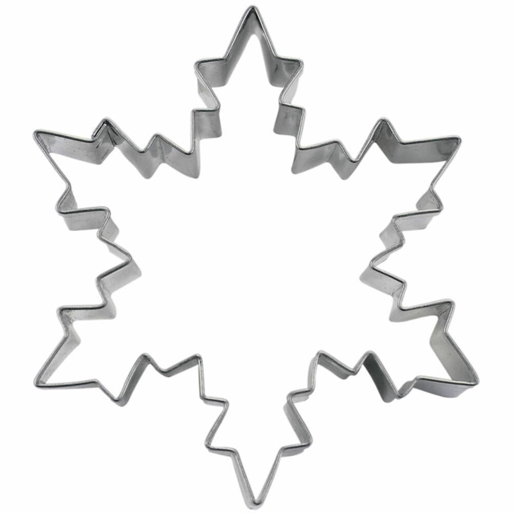 Städter Ausstecher Eiskristall, Ausstechform, Plätzchenform, Keks, Plätzchen, Edelstahl, 9 cm, 175129