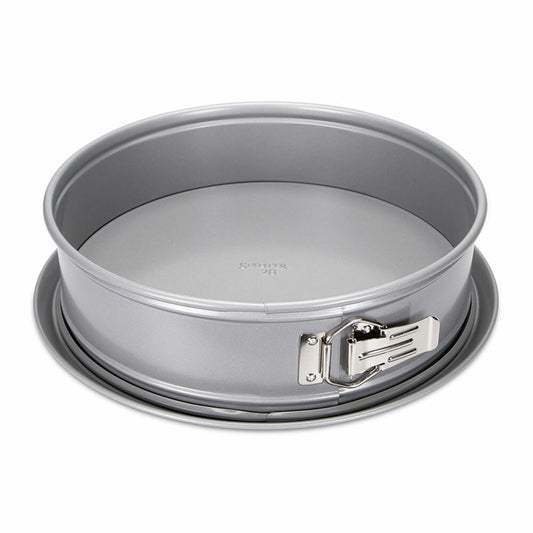Städter We Love Baking springform pan, with flat base, baking pan, cake pan, cake baking pan, metal, silver, Ø 28 cm, 661349