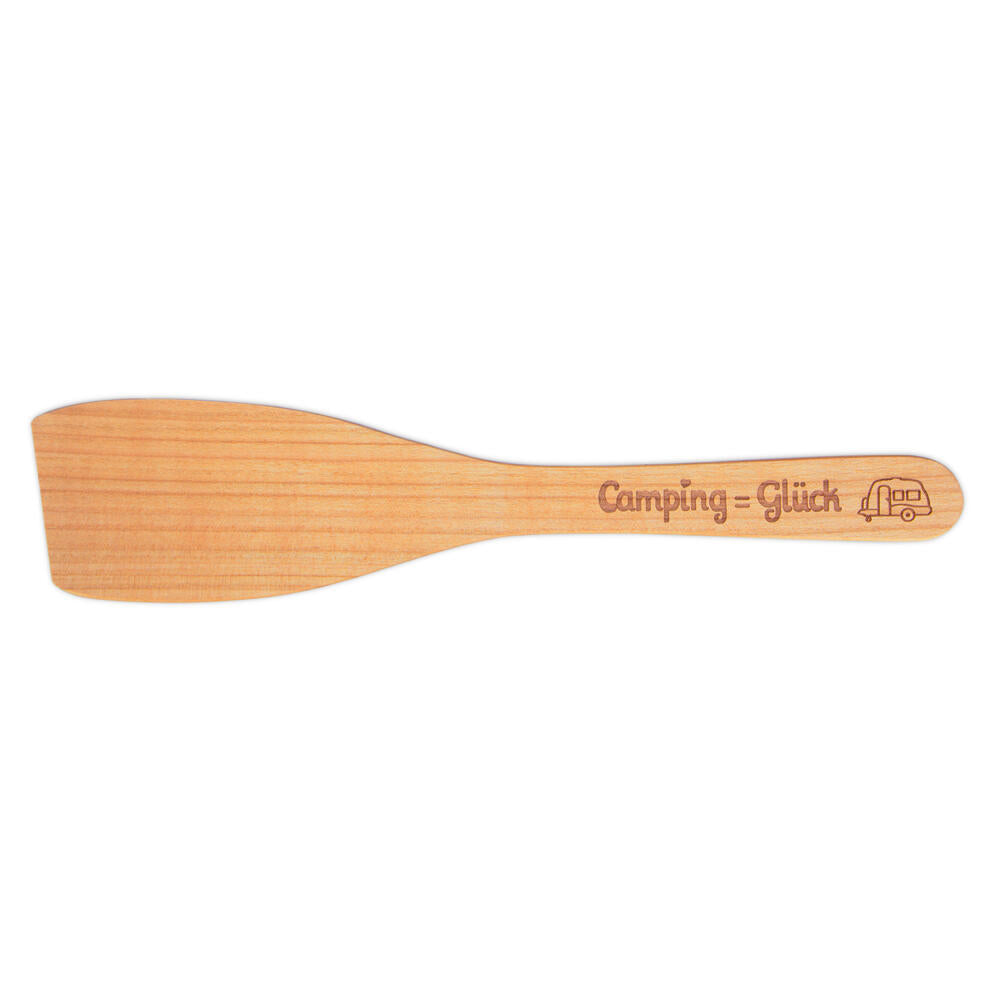 Städter Pfannenwender Camping-Glück Wohnwagen, Küchenhelfer, Kochbesteck, Holz, Natur, 30 cm, 800236
