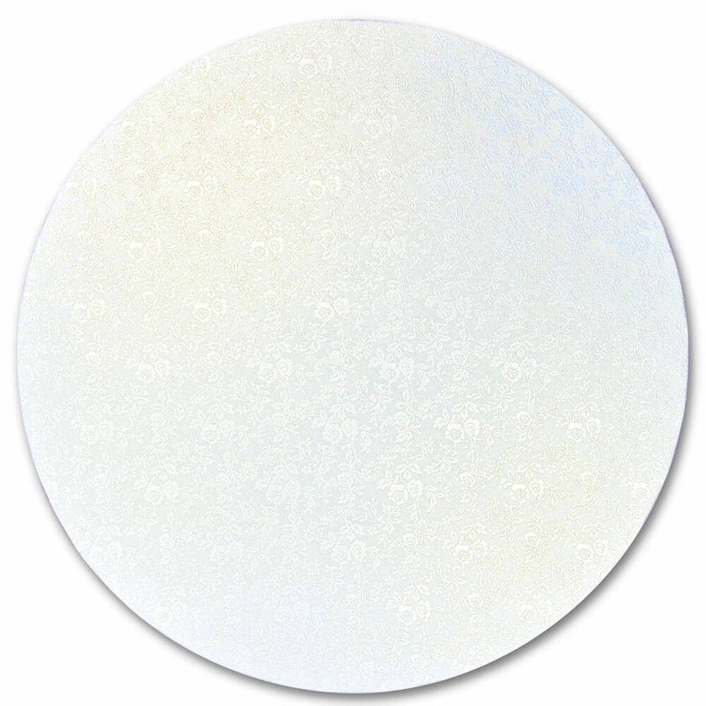 Städter Kuchenplatte Rund, Tortenplatte, Kuchenteller, Kuchen Platte, Pappe, Weiß, Ø 40 cm, 901353