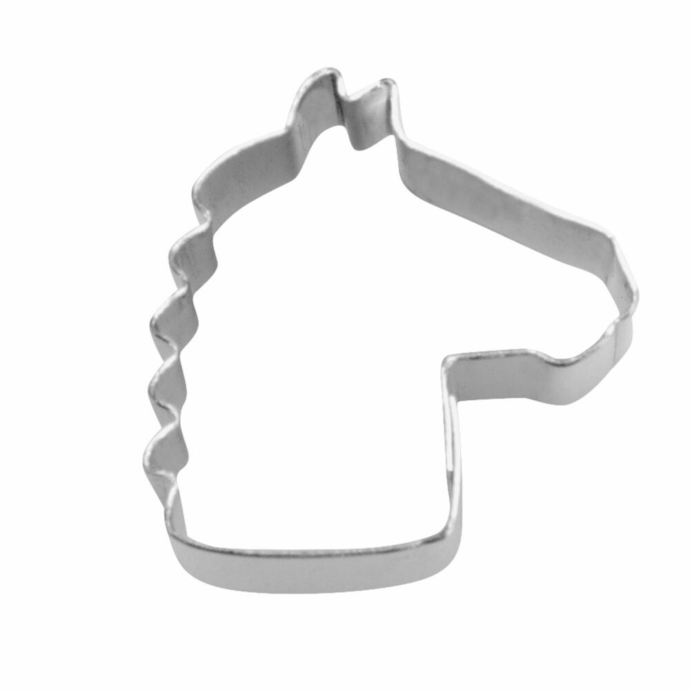 Städter Ausstecher Pferdekopf Mini, Ausstechform, Plätzchenform, Keks, Plätzchen, Edelstahl, 1.5 cm, 955066