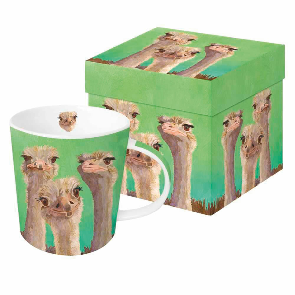 PPD Trend Mug Ostrich Amigos, Kaffeetasse, Becher, Tasse, New Bone China, 400 ml, 603372