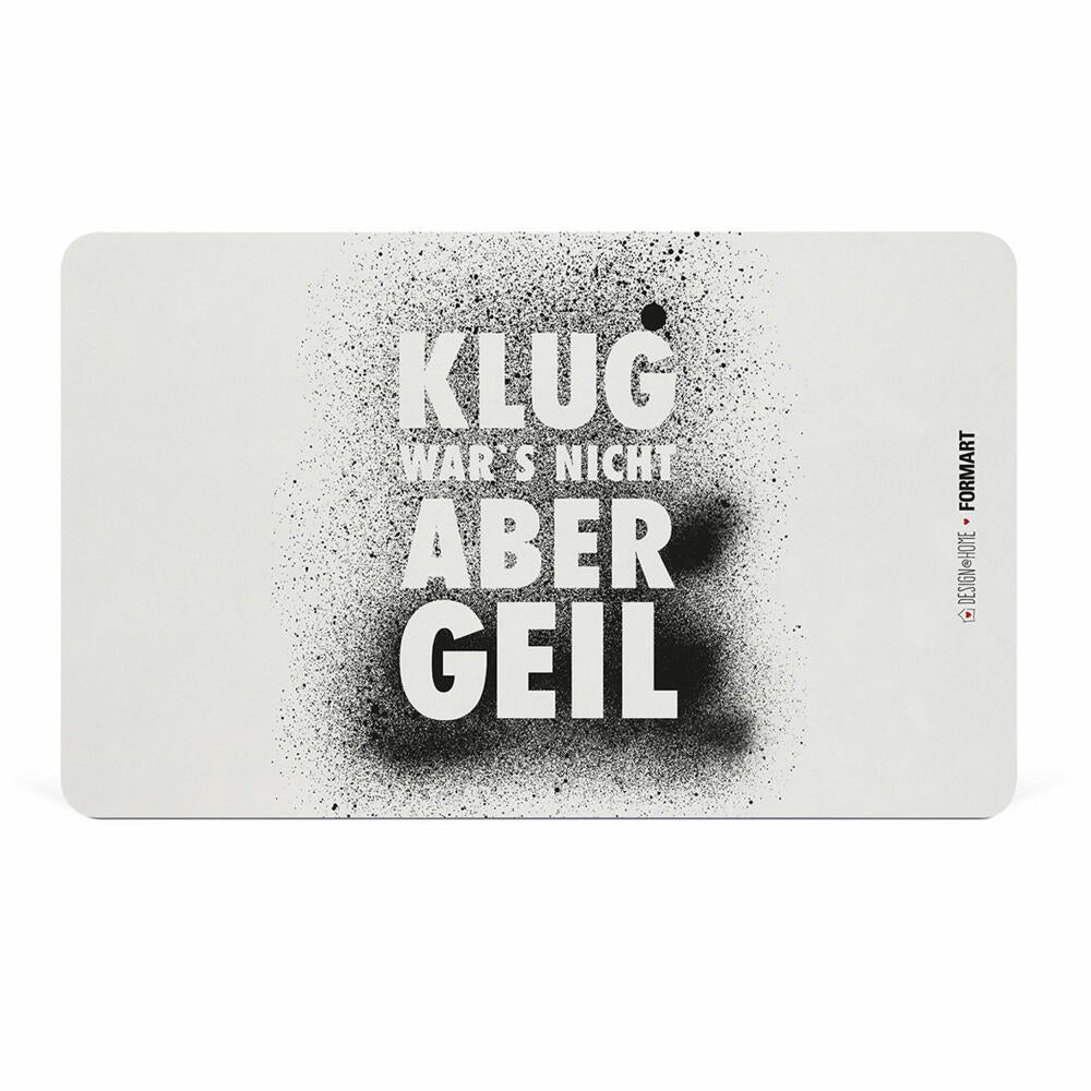 PPD Klug wars nicht Tray D@H, Frühstücksbrettchen, Brettchen, Frühstück, Resopal, 14.3 x 23.3 cm, 661332