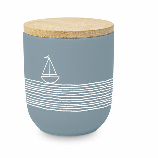 PPD Pure Sailing blue Matte Storage Jar, storage container, New Bone China, 350 ml, 604768