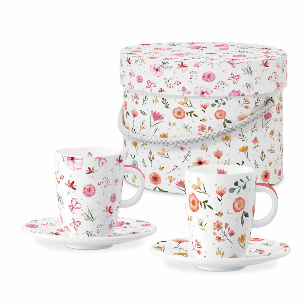 PPD Oh Happy Day E-Cup, set of 2, espresso cup, espresso cup, in gift box, New Bone China, 80 ml, 162900775
