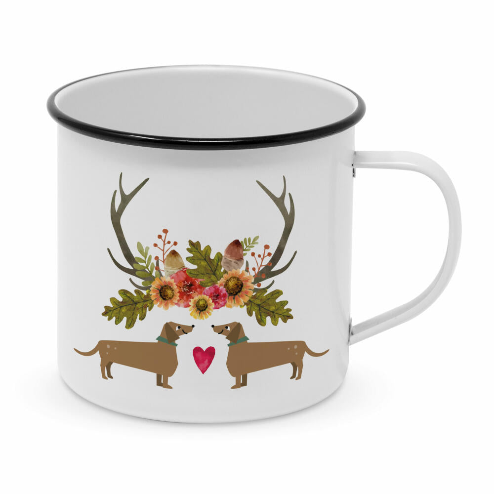 PPD Waltraut & Walter Happy Metal Mug, Kaffeetasse, Becher, Tasse, Metall, 500 ml, 180002820