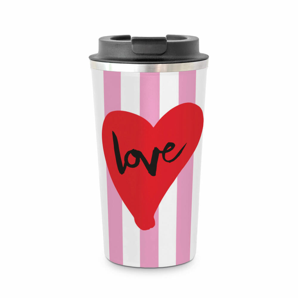 PPD Formart Love Coffee2go, Thermobecher, Coffee To Go, Isobecher, Iso Becher, Edelstahl, 450 ml, 181403051