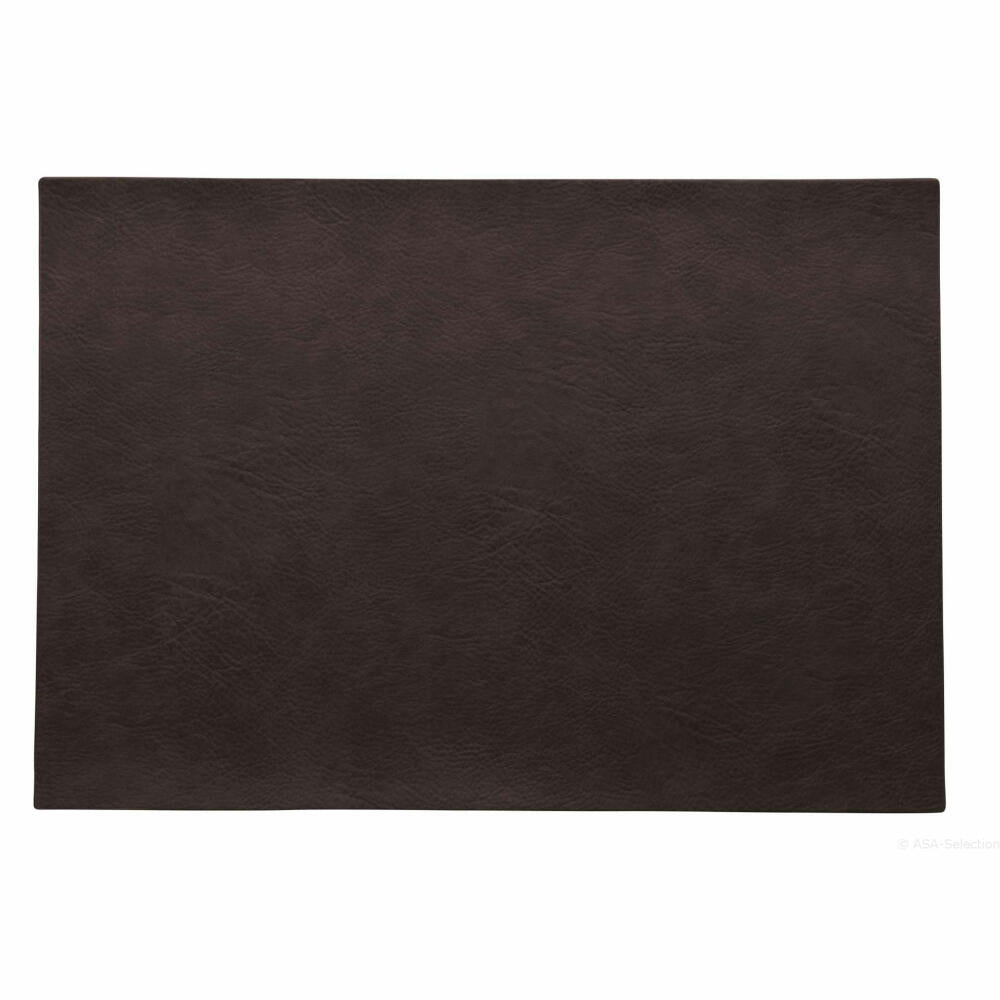 ASA Selection vegan leather Tischset Black Coffee , Platzmatte, Platzdeckchen, Untersetzer, PU Lederoptik, Braun, 78304076