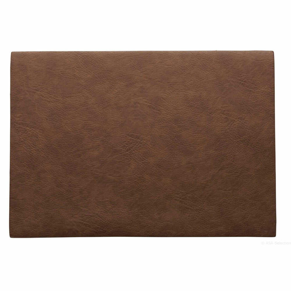 ASA Selection vegan leather placemat Caramel, placemat, placemat, coaster, PU leather look, brown, 78306076