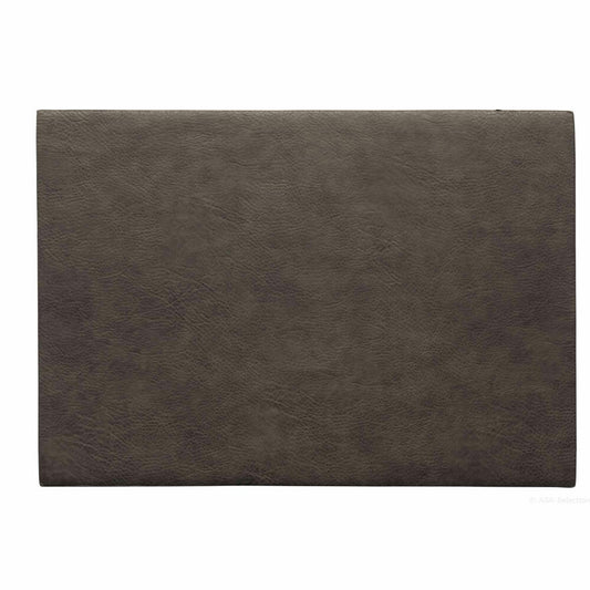 ASA Selection vegan leather placemat Mushroom, placemat, placemat, coaster, PU leather look, grey, 78309076