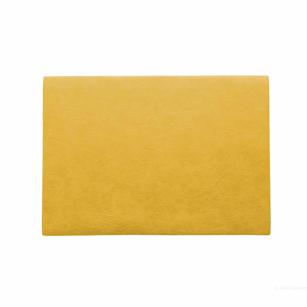ASA Selection vegan leather placemat Corn, placemat, placemat, coaster, PU leather look, yellow, 78312076