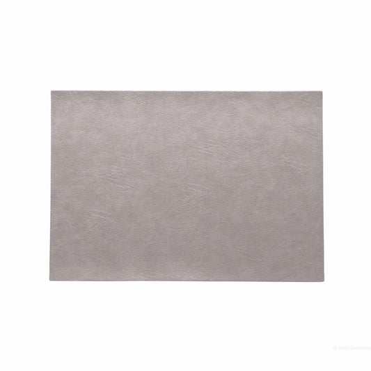 ASA Selection vegan leather placemat Silver Cloud, placemat, placemat, coaster, PU leather look, grey, 78313076