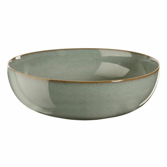 ASA Selection saisons eucalyptus salad bowl, salad plate, salad bowl, bowl, stoneware, green, Ø 29.5 cm, 27273175
