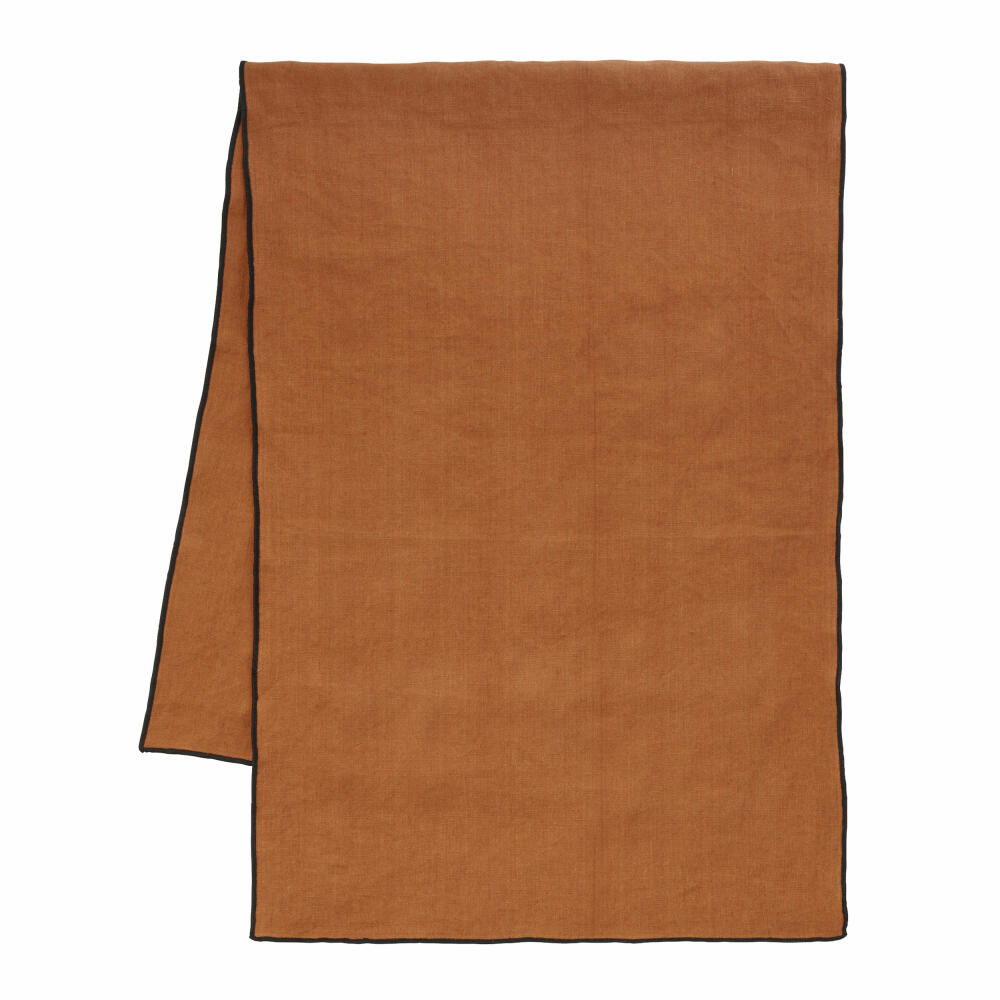ASA Selection table runner Ginger, tablecloth, half linen, brown, 135 x 50 cm, 37781065