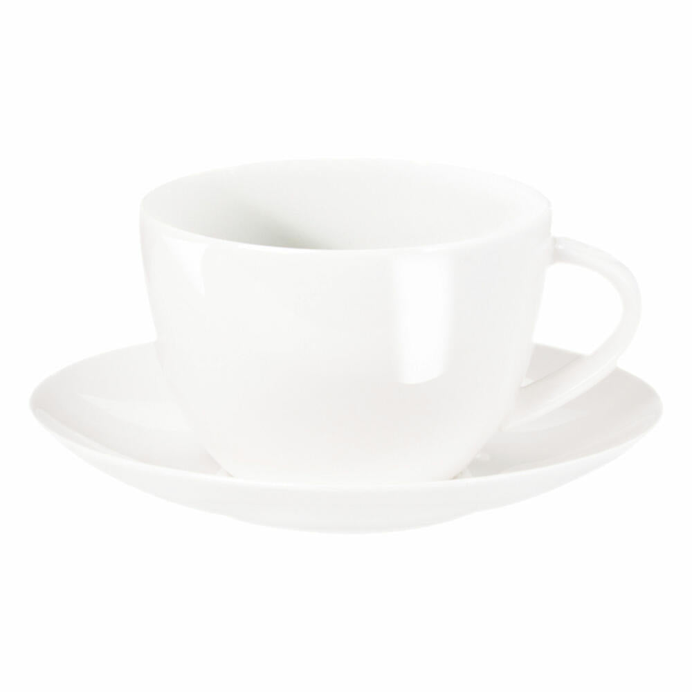 ASA Selection à table coffee cup with saucer, Fine Bone China, Warm White, 210 ml, 1912013