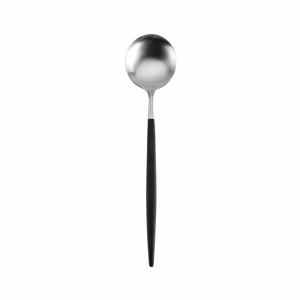 ASA Selection Goa spoon, menu spoon, dining spoon, gourmet spoon, cutlery, stainless steel, black, 21 cm, 32103950