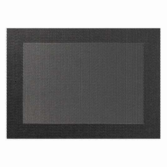 ASA Selection PVC placemat with woven edge, placemat, placemat, PVC, black, W 33 cm, 78055076