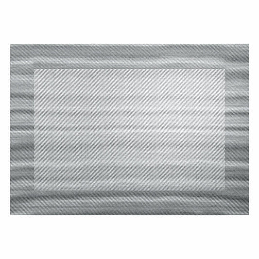 ASA Selection PVC placemat with woven edge, placemat, placemat, PVC, silver, W 33 cm, 78088076