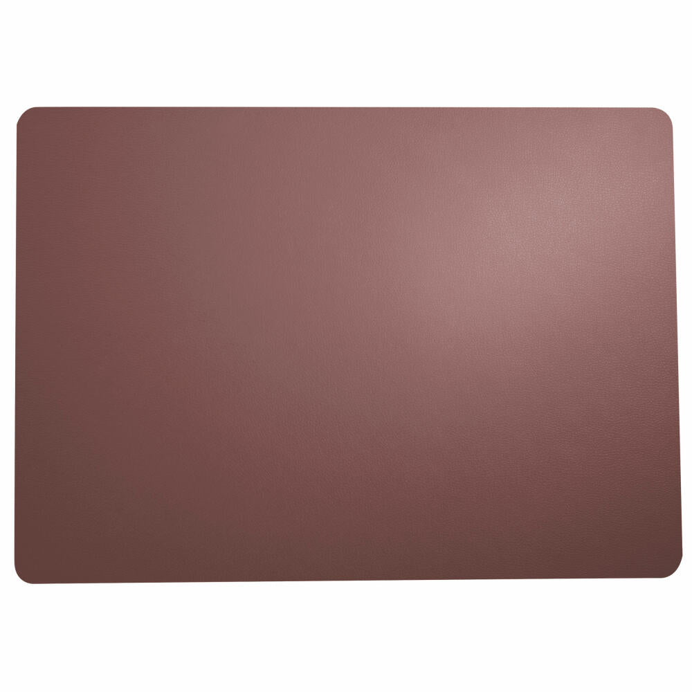 ASA Selection leather optic fine Tischset Plum, Platzmatte, Platzdeckchen, Untersetzer, PVC Lederoptik, Lila, 7819420