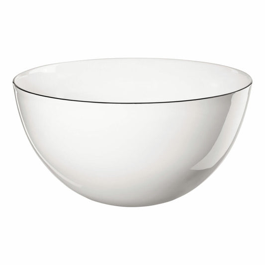 ASA Selection ligne noir bowl, salad bowl, serving bowl, fine bone china, glossy white, 1.5 L, 1969113