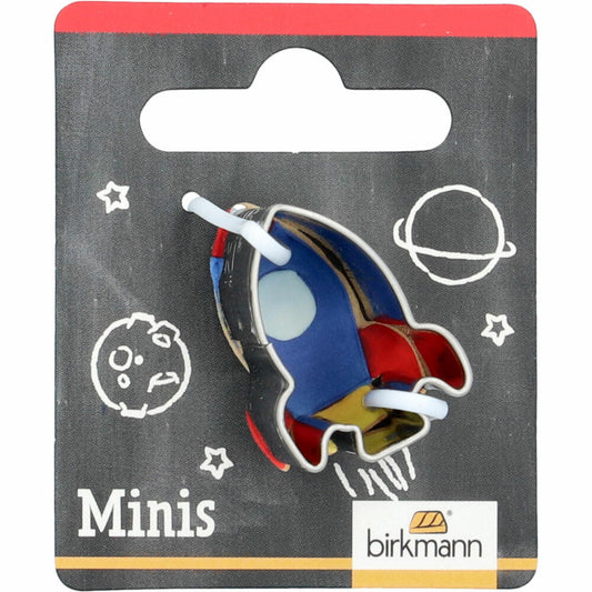 Birkmann Mini-Ausstechform Rakete, Ausstecher, Plätzchenform, Keks, Plätzchen, Edelstahl, 2.7 cm, 152687