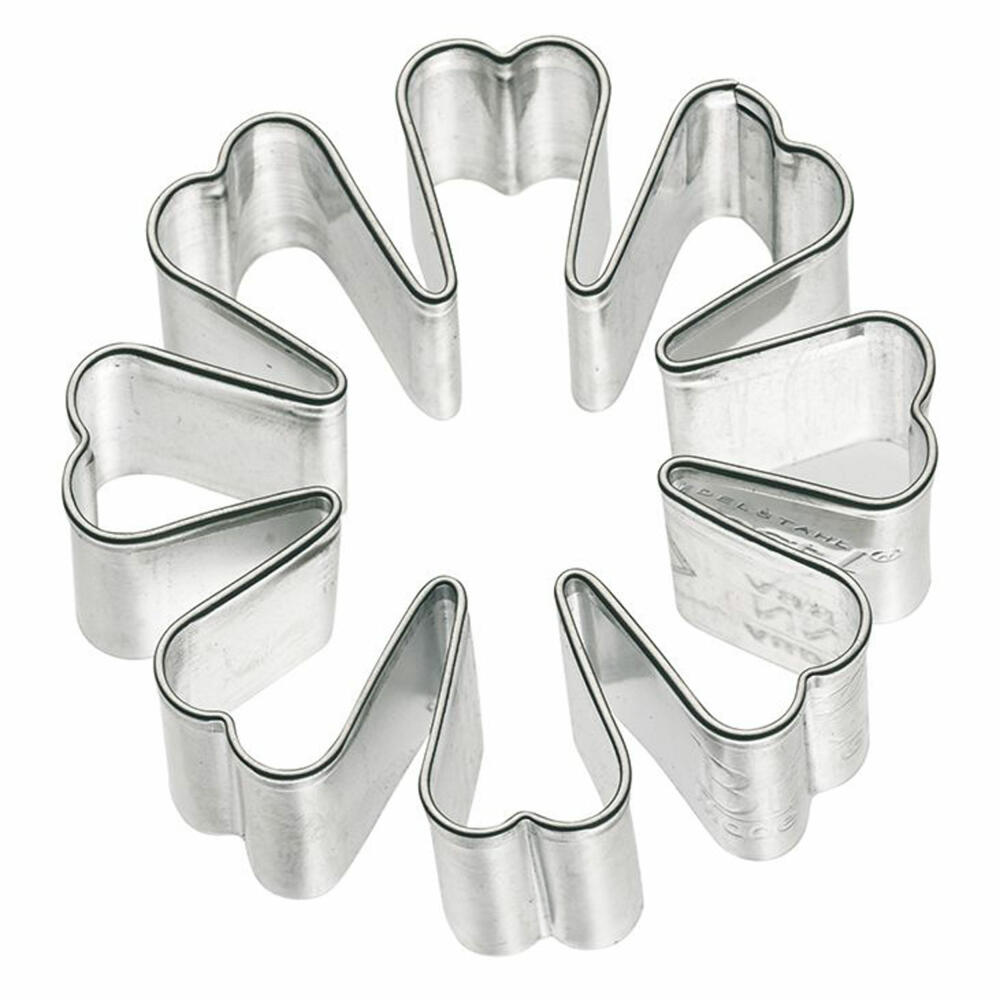 Birkmann Ausstechform Feuerstern, Ausstecher, Plätzchenform, Keks, Plätzchen, Edelstahl, 5.5 cm, 192980