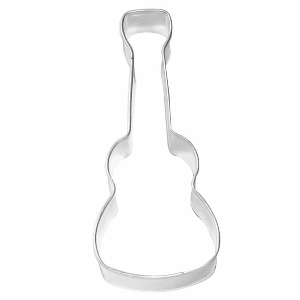 Birkmann Ausstechform Gitarre, Ausstecher, Plätzchenform, Keks, Plätzchen, Edelstahl, 8 cm, 194977