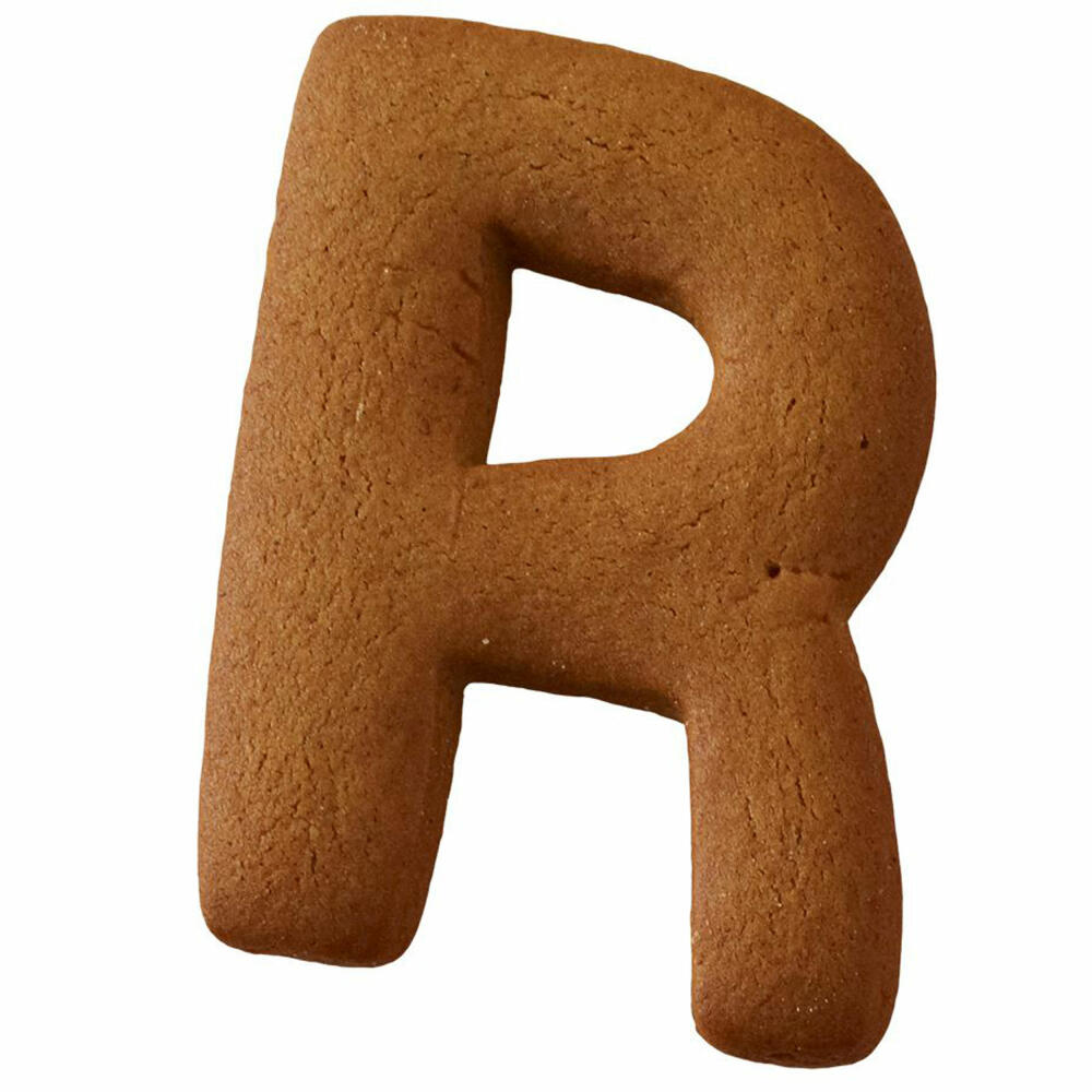 Birkmann cookie cutter letter R, cookie cutter, cookie mold, biscuit, cookies, stainless steel, 6 cm, 196469