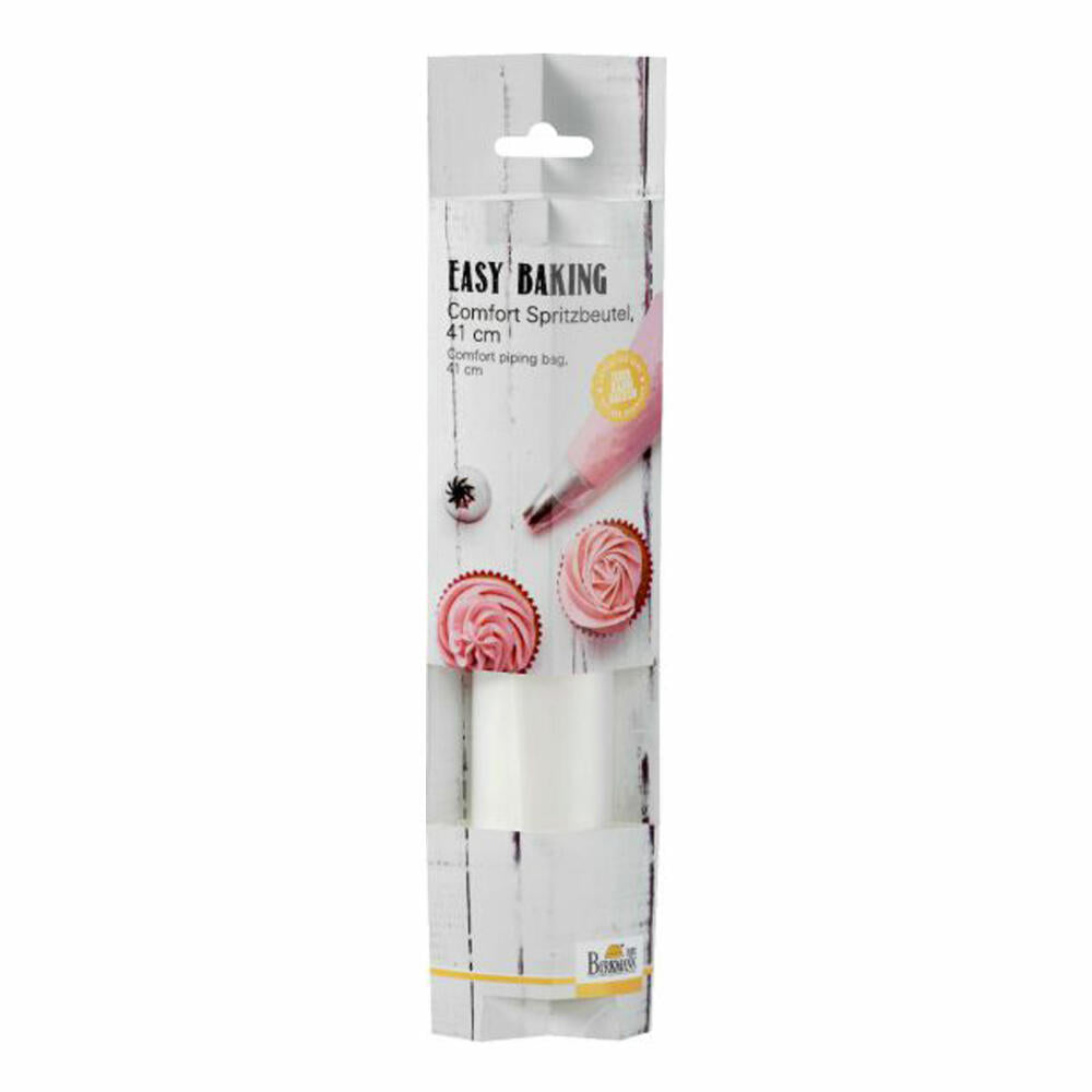 Birkmann Easy Baking Einwegspritzbeutel, Spritz Beutel, Back Dekoration, Backzubehör, Kunststoff, 41 cm, 410824