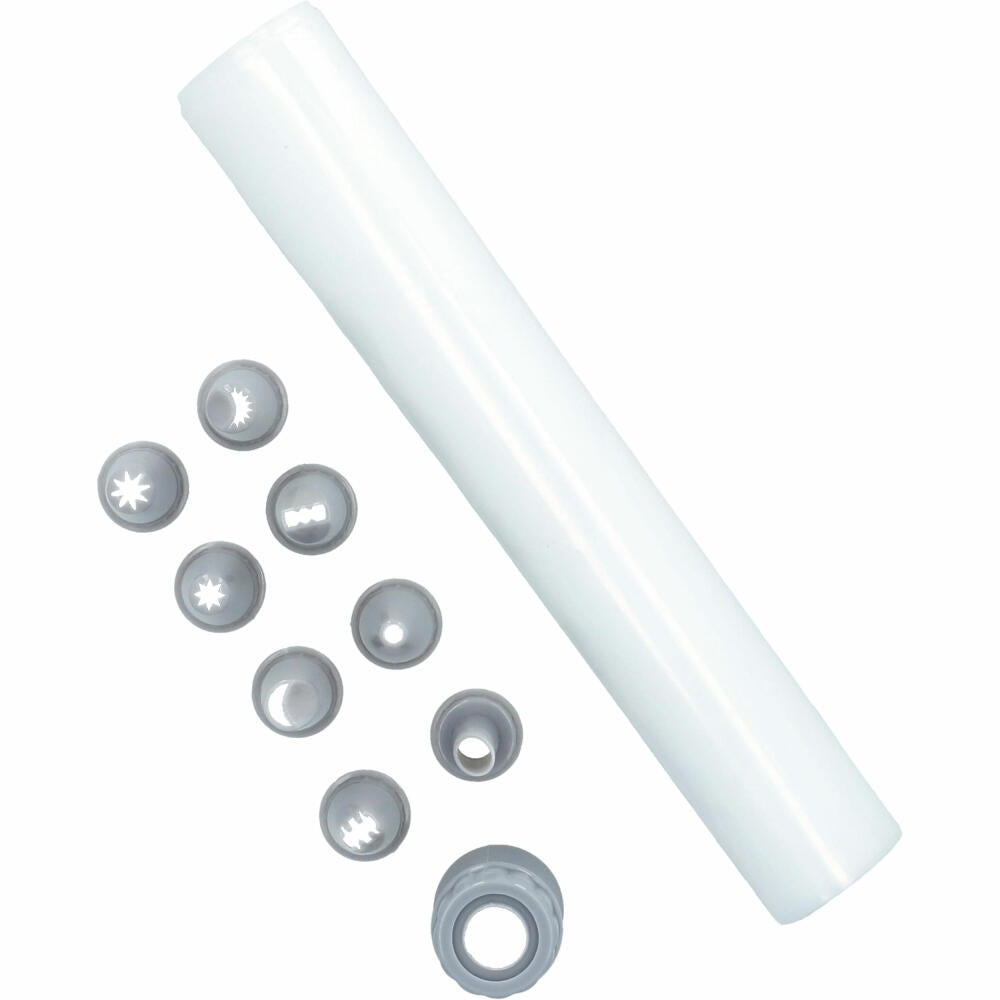 Birkmann Bakers Best piping bag set, 10 pcs., piping nozzles, decorating nozzles, baking accessories, 424098