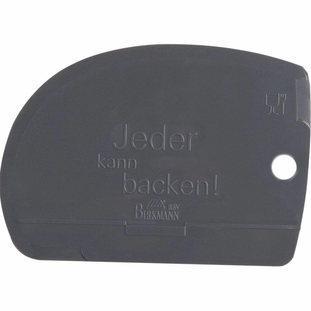 Birkmann Easy Baking Teigkarte, Teig Karte, Backform, Teigschaber, Kunststoff, 11 cm, 429390