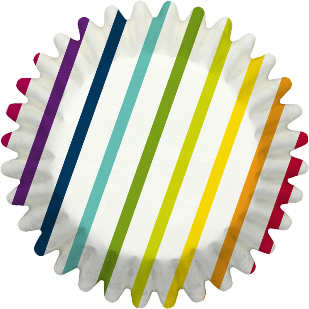 Birkmann mini paper baking cups, 100 pieces, baking cups, muffin baking pan, muffin pan, rainbow, Ø 4.5 cm, 444782
