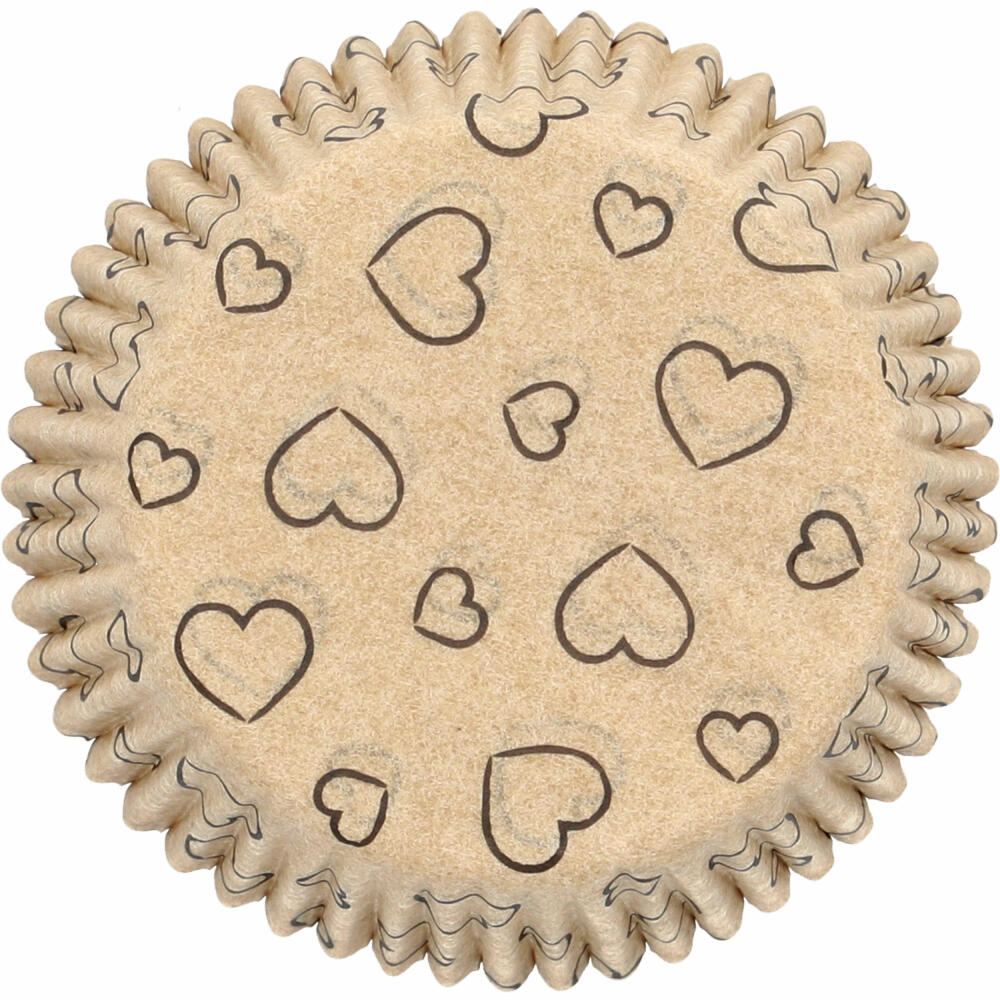 Birkmann Kraftpapierbackförmchen Ahoi, 75 Stück, Muffinbackförmchen, Papierbackförmchen, Papier, Ø 7 cm, 444928