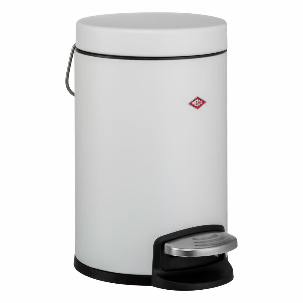 Wesco cosmetic bin 113, bathroom waste bin, waste bin, powder-coated sheet steel, matt white, 3 liters, 113022-74